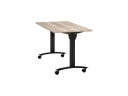 Стол складной, мобильный 1000x600x750 RM011-10x6 Дуб Маувелла/Черный
