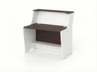 BRL RB083-120х82 Модуль прямой с вырезом, высокий 1200х822х1175 Венге/Белый