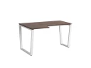 Стол угловой, U-опора, левый 1800x700/900x750, RM051-18x7-9 Дуб Апрельский шоколад/Белый