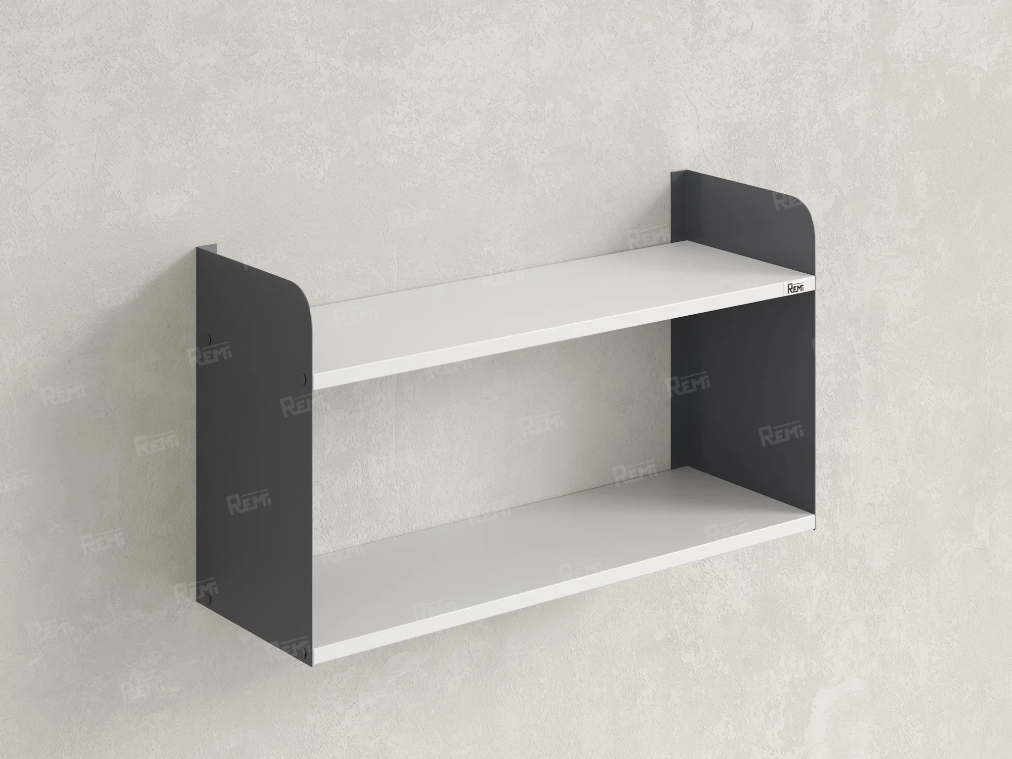 Полка настенная 900x300x500 RM190-90x30 Белый/Серый