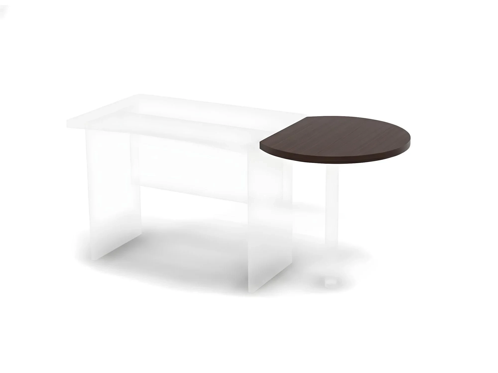 BRL RB022-60х70 Приставной элемент для стола 65 см (без опоры) 600х700х28 Венге