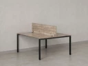 Бенч-система, 2 рабочих места, с одним экраном ЛДСП 1200x1200x750 RM165-2-12x12 Дуб Маувелла/Черный