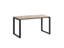 Стол прямой на O-образных опорах 1000x800x750 RM002-10x8 Дуб Маувелла/Черный