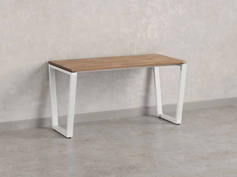 Стол прямой на U-образных опорах 1000x700x750 RM003-10x7 Дуб Юстус/Белый