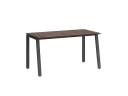 Стол прямой на Л-образных опорах 1400x700x750 RM004-14x7 Дуб Апрельский шоколад/Серый