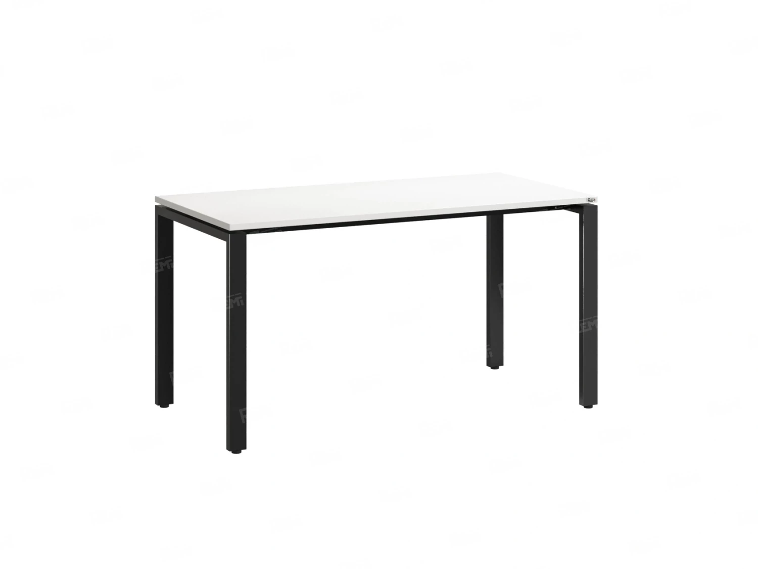 Стол прямой на П-образных опорах 1800x600x750 RM001-18x6 Белый/Черный