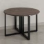 Круглый стол на О-образных опорах 1200x1200x750 RM187-12x12 Дуб Апрельский шоколад/Черный