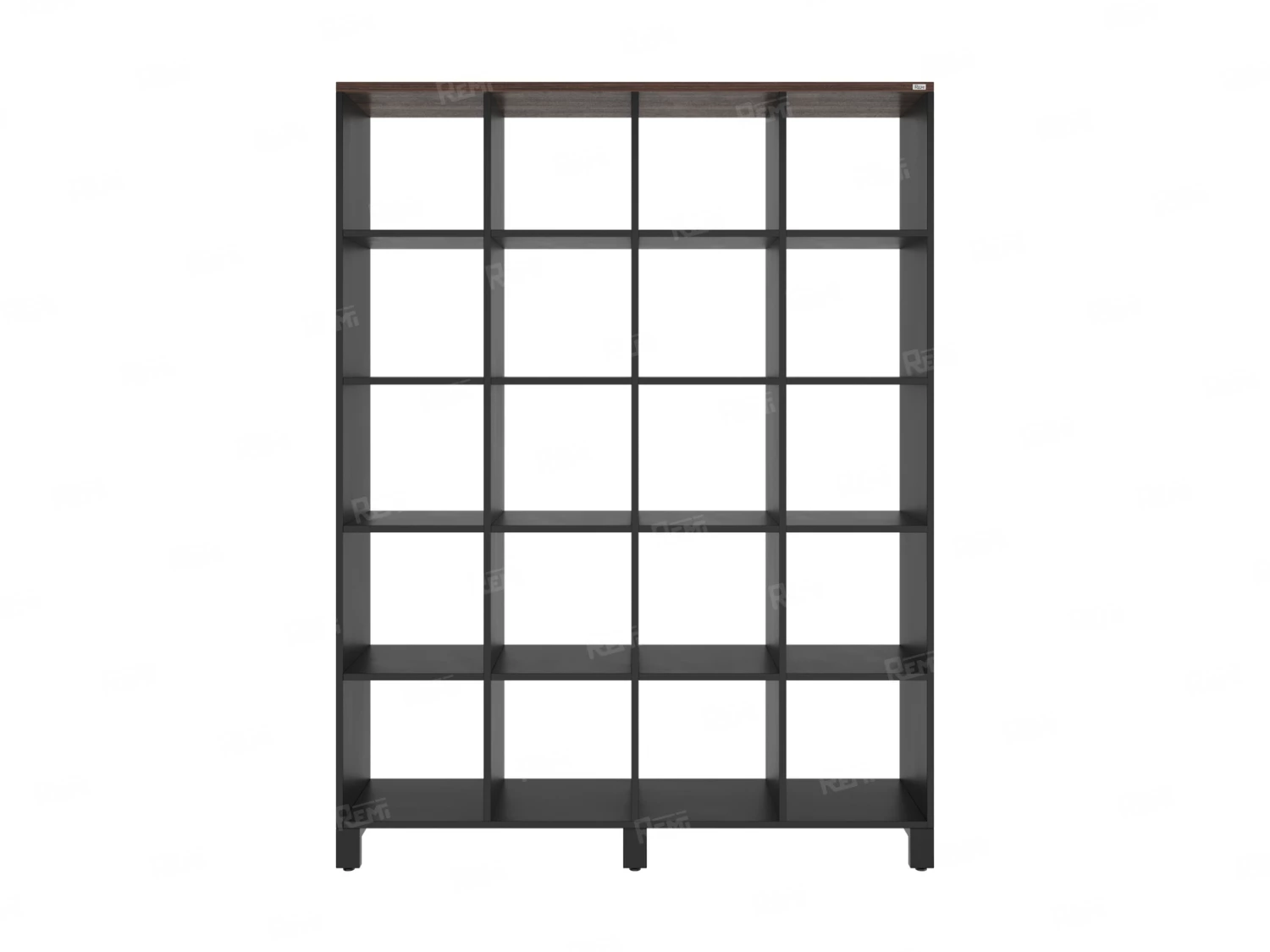 Стеллаж, 20 ячеек 1500х370х1980 RM144-150x37 Дуб Апрельский шоколад/Черный