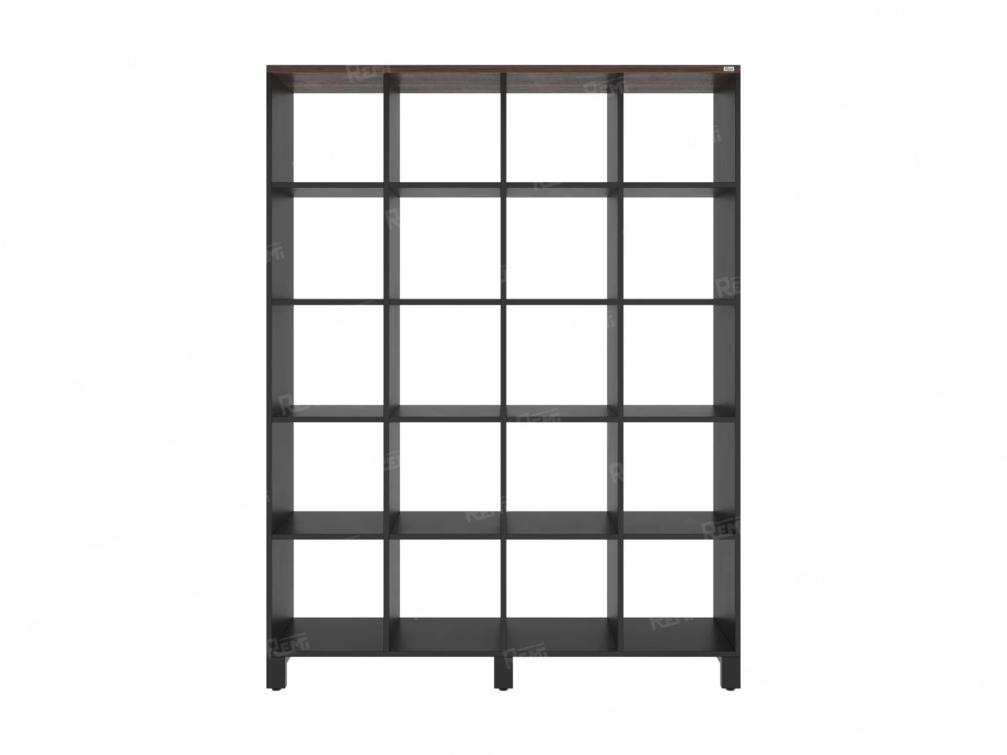 Стеллаж, 20 ячеек 1500х370х1980 RM144-150x37 Дуб Апрельский шоколад/Черный