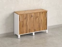 Низкий шкаф-купе 1200x420x850 RM124-120x42 Дуб Юстус/Белый