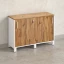 Низкий шкаф-купе 1200x420x850 RM124-120x42 Дуб Юстус/Белый