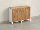 Низкий шкаф-купе 1200x420x850 RM124-120x42 Дуб Юстус/Белый