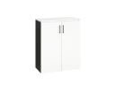 Шкаф распашной, регулируемые опоры, 3 уровня 900x420x1100 RM150-90x42 Белый/Черный