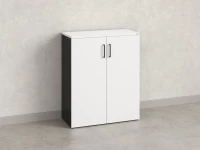 Шкаф распашной, регулируемые опоры, 3 уровня 900x420x1100 RM150-90x42 Белый/Черный