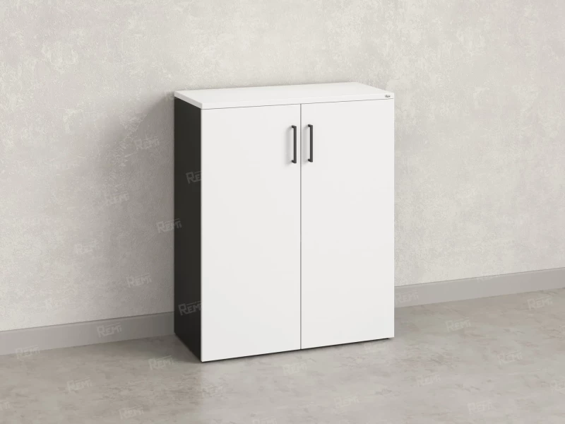 Шкаф распашной, регулируемые опоры, 3 уровня 900x420x1100 RM150-90x42 Белый/Черный