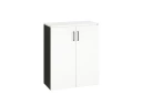 Шкаф распашной, регулируемые опоры, 3 уровня 900x420x1100 RM150-90x42 Белый/Черный
