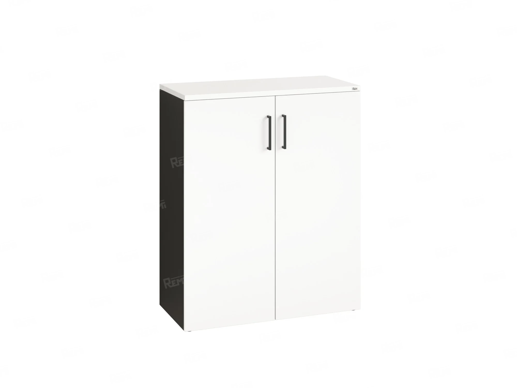 Шкаф распашной, регулируемые опоры, 3 уровня 900x420x1100 RM150-90x42 Белый/Черный