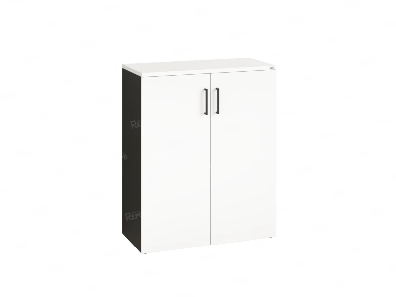 Шкаф распашной, регулируемые опоры, 3 уровня 900x420x1100 RM150-90x42 Белый/Черный