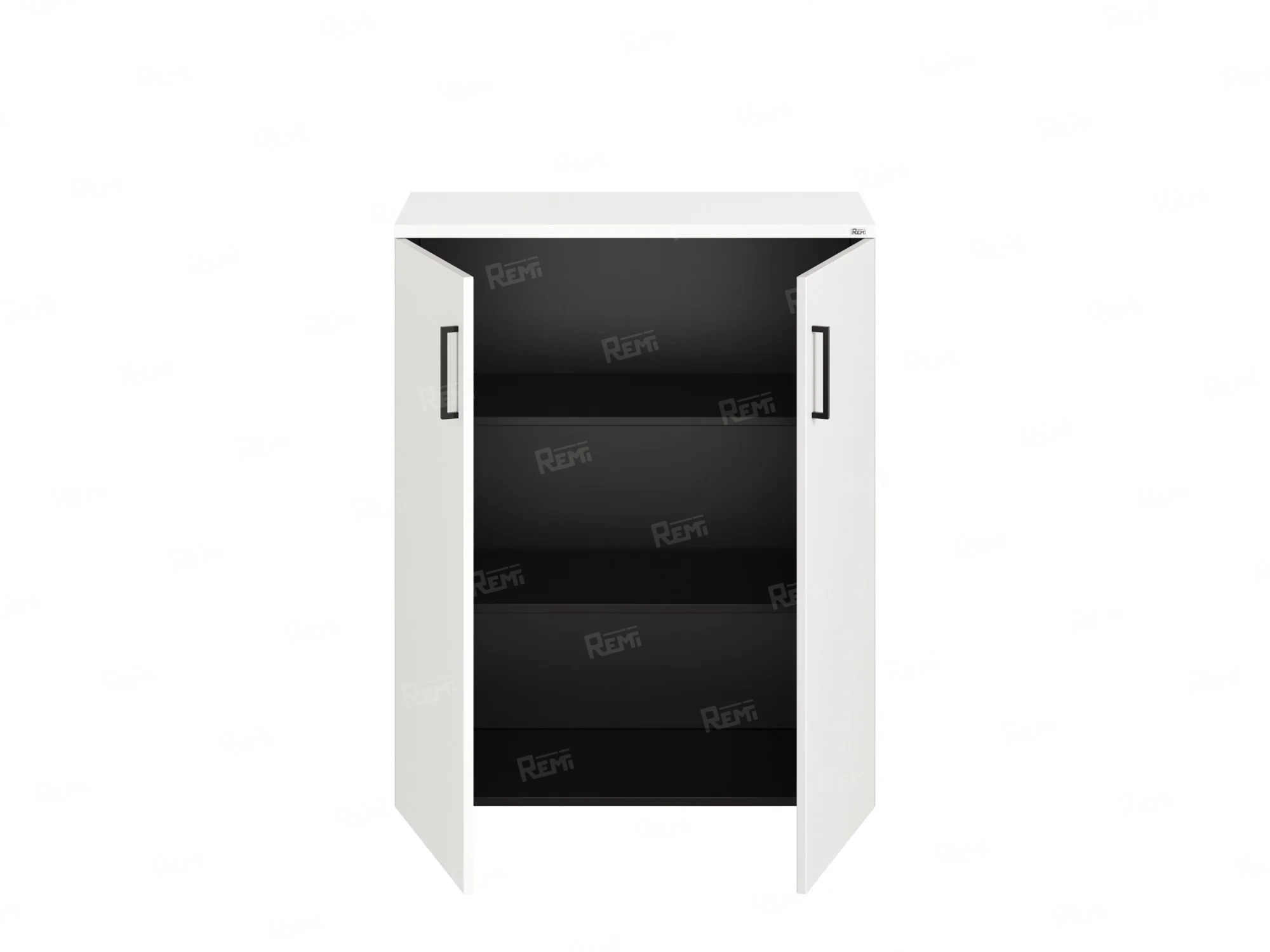 Шкаф распашной, регулируемые опоры, 3 уровня 900x420x1100 RM150-90x42 Белый/Черный