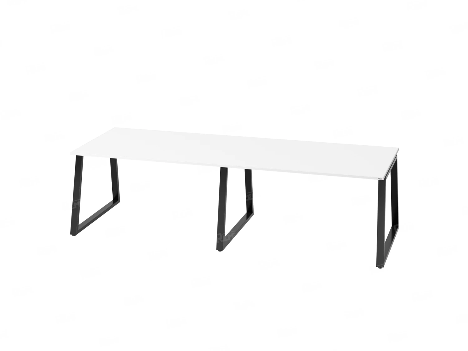 Cтол для переговоров, на A-обазном каркасе 2200x1000x750 RM083-220x100 Белый/Черный