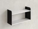 Полка настенная 900x300x500 RM190-90x30 Белый/Черный