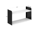Полка настенная 900x300x500 RM190-90x30 Белый/Черный