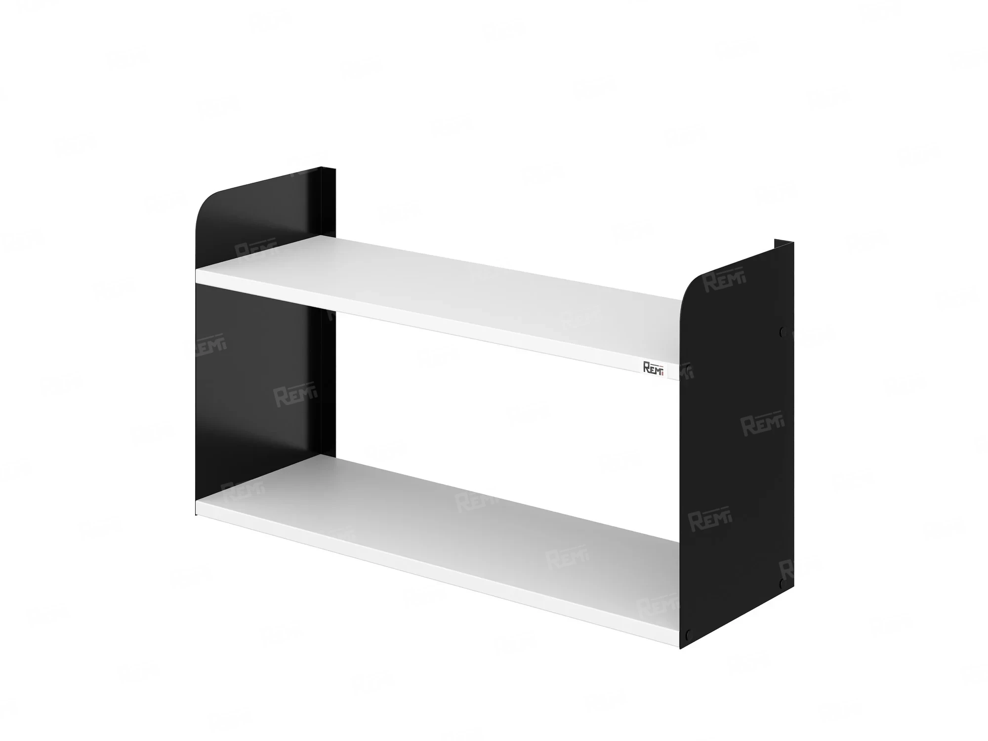 Полка настенная 900x300x500 RM190-90x30 Белый/Черный